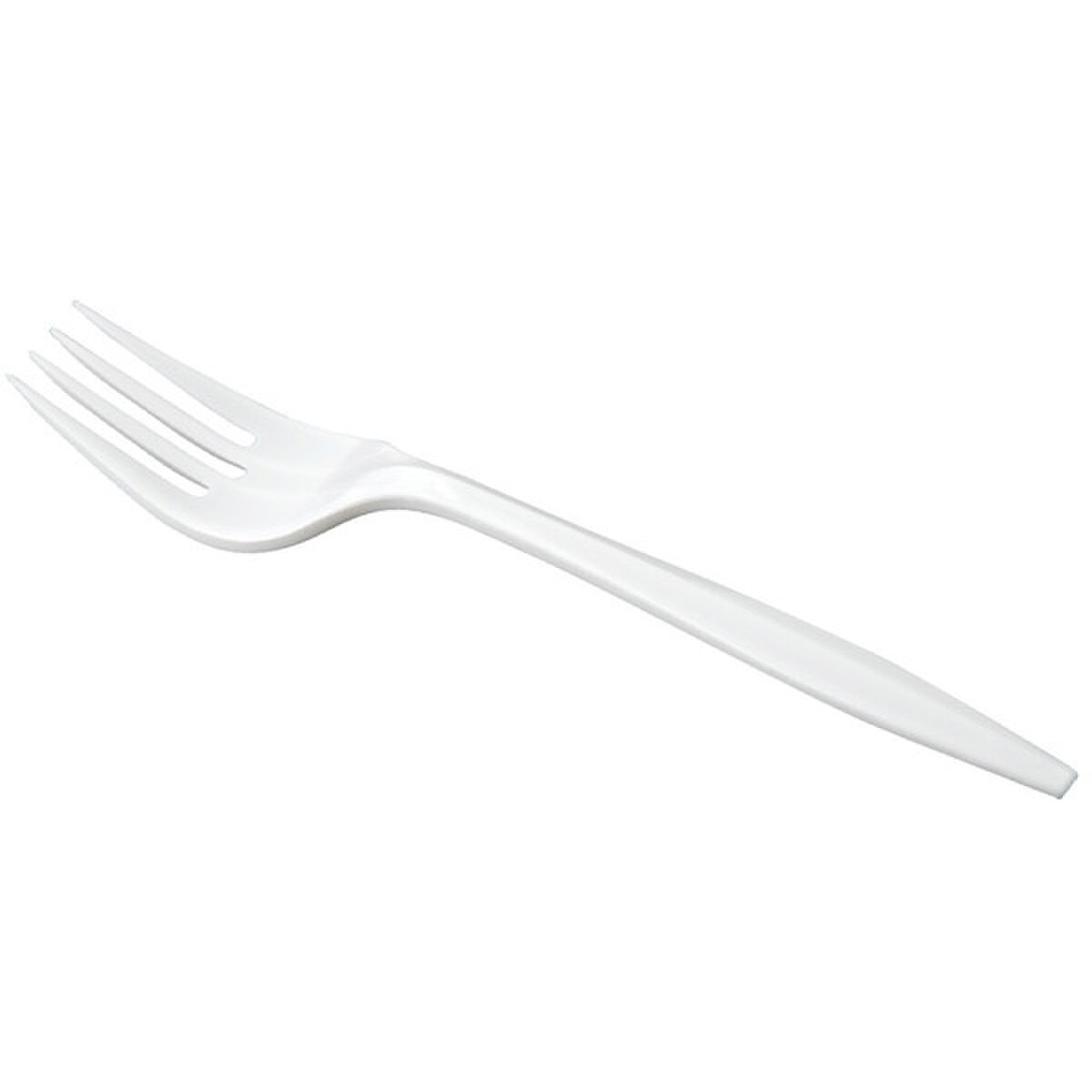 White Plastic Fork